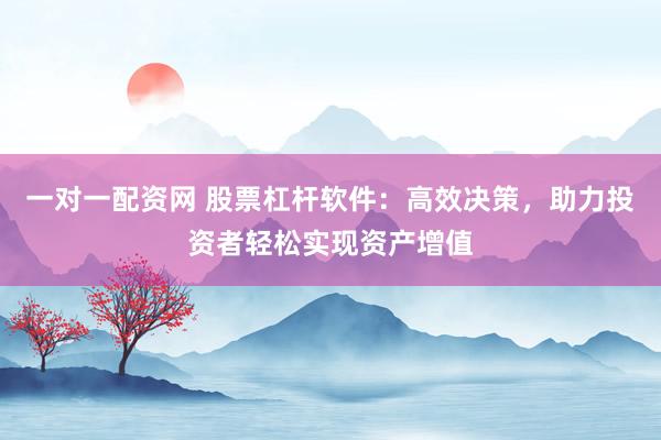 一對(duì)一配資網(wǎng) 股票杠桿軟件：高效決策，助力投資者輕松實(shí)現(xiàn)資產(chǎn)增值