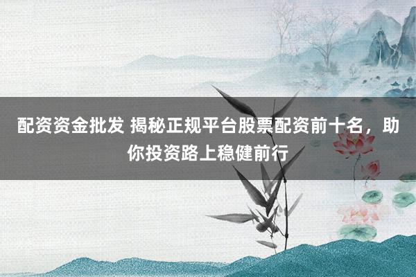 配資資金批發(fā) 揭秘正規(guī)平臺股票配資前十名，助你投資路上穩(wěn)健前行