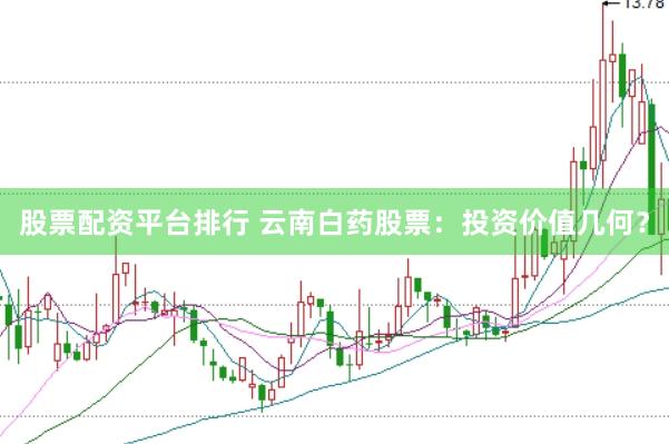 股票配資平臺排行 云南白藥股票：投資價值幾何？